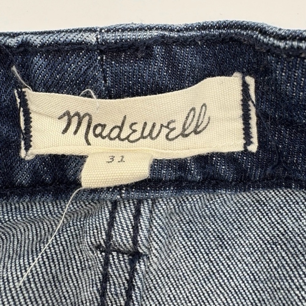 Madewell Denim dark wash Mini Skirt Womens 31 Y2K micro mini full zip flirty - Picture 4 of 4